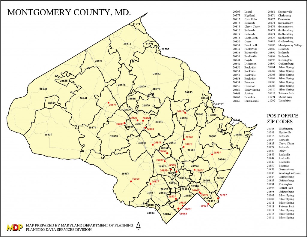28 Montgomery County Zip Code Map - Maps Database Source